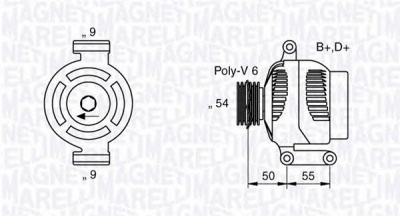 MAGNETI MARELLI 063358061010 -  Генератор